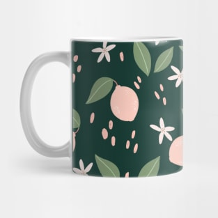 Pink lemon pattern Mug